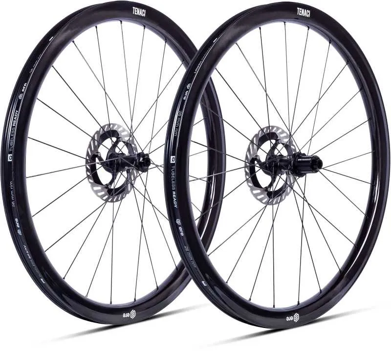 ERE Tenaci GA40 Carbon Road Wheelset - Shimano - Matt Black - Image 3