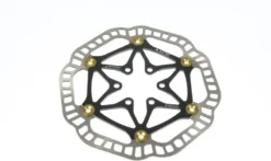 Aztec Stainless Steel Semi-Floating Disc Rotor - Silver/Black - 180mm