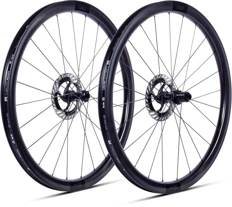 ERE Tenaci GA40 Carbon Road Wheelset - Shimano - Matt Black - Image 7