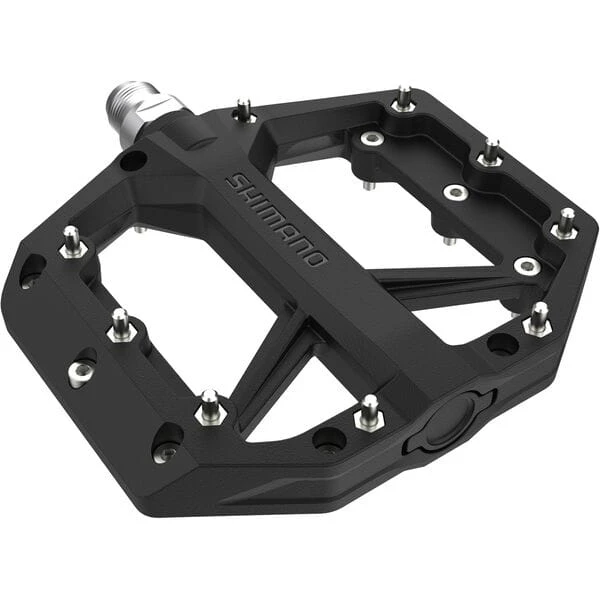 Shimano GR400 Flat Resin MTB Pedals - Blue - Image 2
