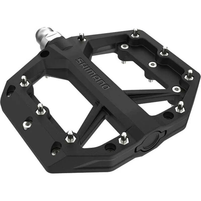 Shimano GR400 Flat Resin MTB Pedals - Red - Image 4
