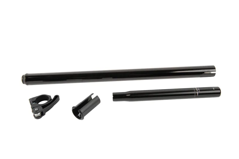 Brompton Steel Telescopic Black Snap-Fit Seat Post - Black