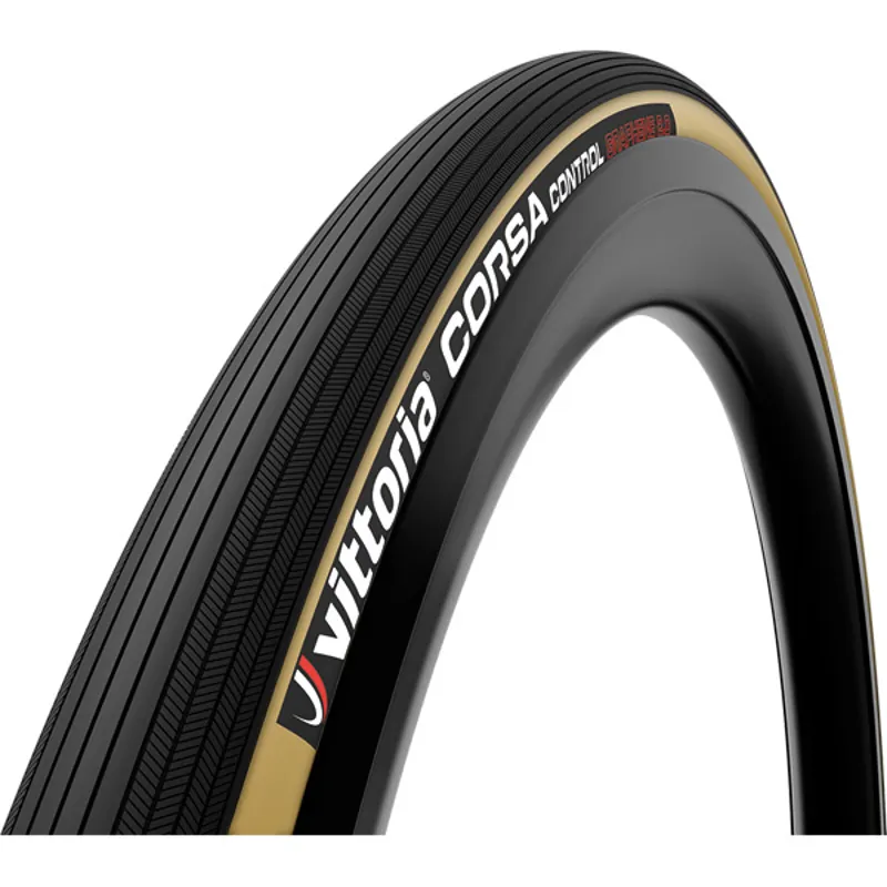 Vittoria Corsa Control 700c G2.0 Clincher Road Tyre - Black/Tan