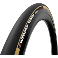Vittoria Pista Speed BG2.0 Tubular 28 Inch Track Tyre - Black/Tan