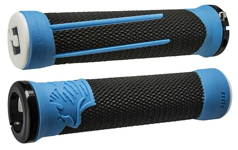 ODI AG2 V2.1 MTB Lock-On Grips - 135mm - Black/Blue - Image 8