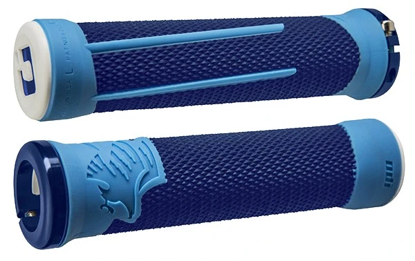 ODI AG2 V2.1 MTB Lock-On Grips - 135mm - Black/Blue - Image 7