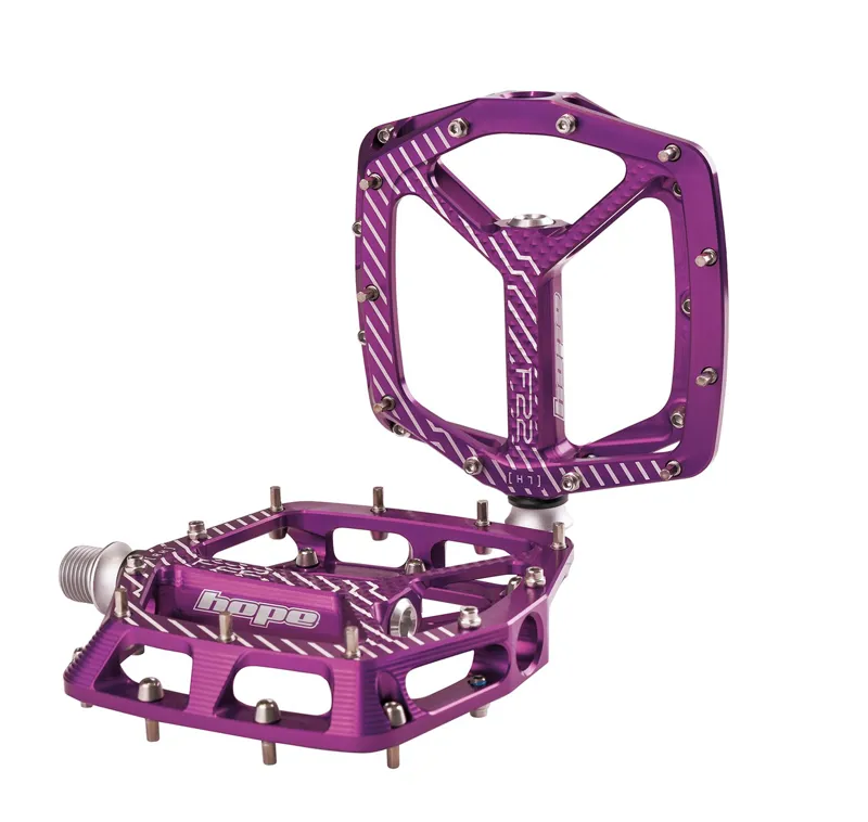 Hope F22 Flat MTB Pedals - Red - Image 4