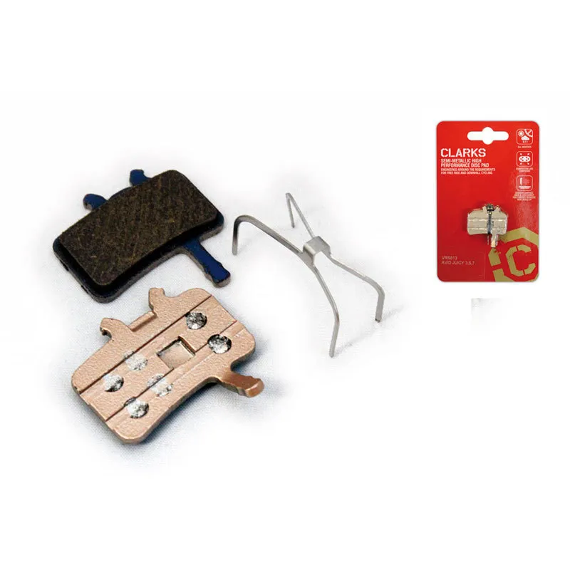 Clarks Elite Semi-Metallic Disc Brake Pads For Avid BB7/Juicy, Spring