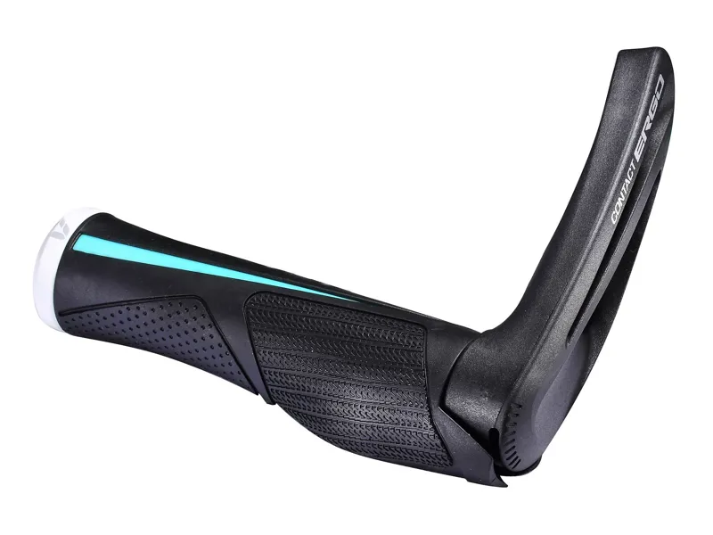 Liv Womens Allay Plus Lock-On Comfort Grips - Black/Aqua - 135mm
