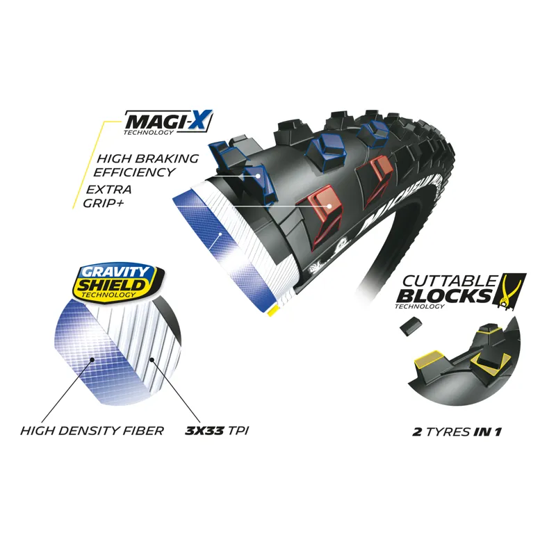 Michelin Mud Enduro Magix MTB Tyre - 29 X 2.25 TS TLR - Image 2