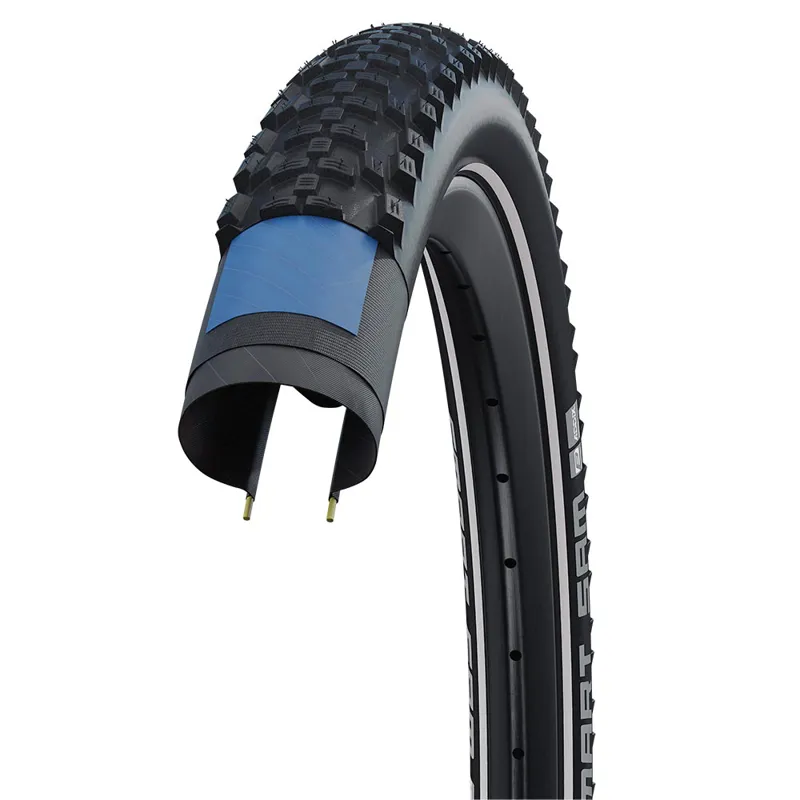 Schwalbe Smart Sam Perf DD RaceGuard Fold 29 X 2.60 MTB Tyre - Black - Image 2