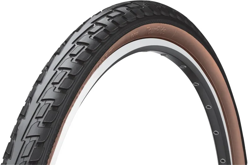 Continental Ride Tour 700c Hybrid Tyre - Black/Tan - Image 2