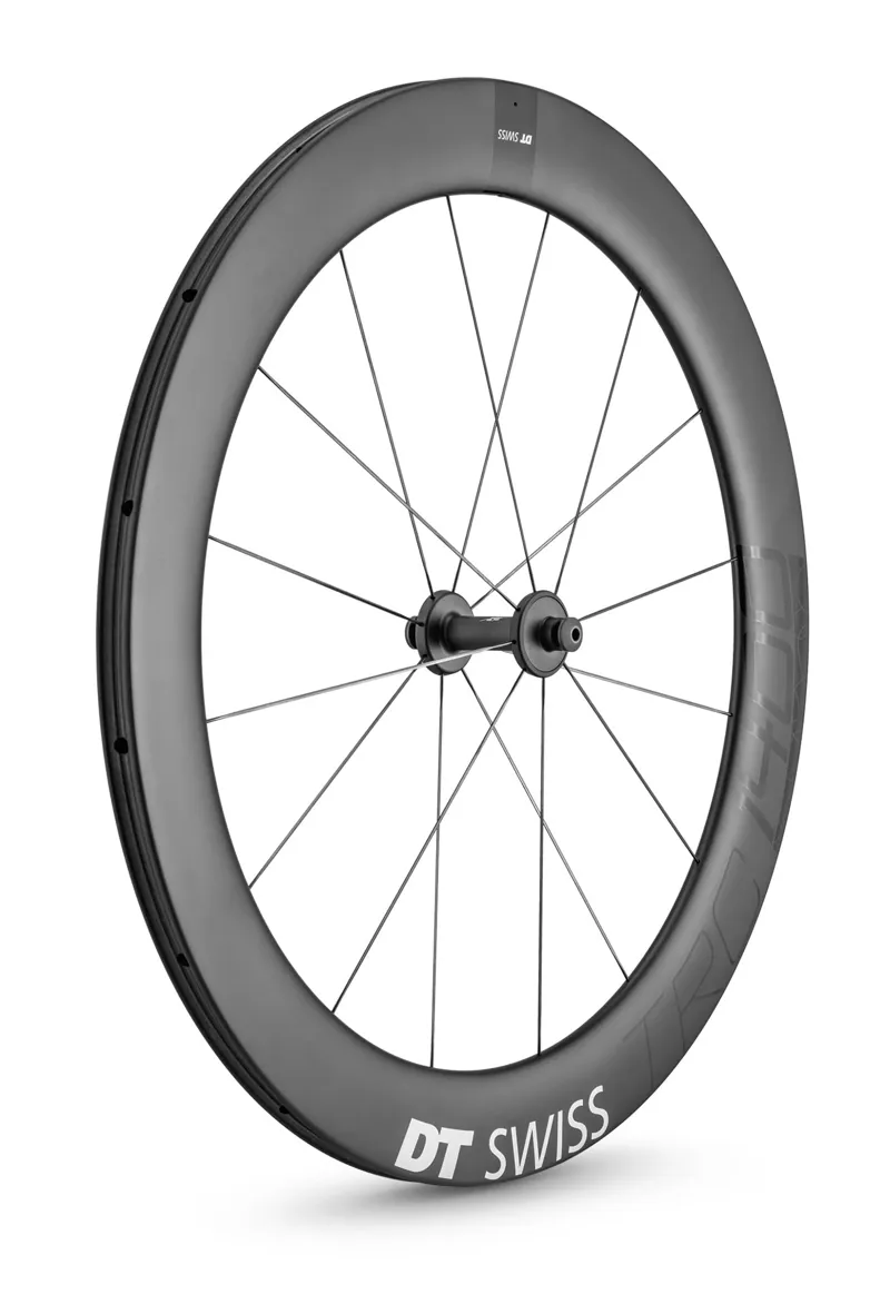 Dt-swiss DT Swiss TRC 1400 DICUT Carbon Tubular 65mm Front Wheel- 100mm Bolt On